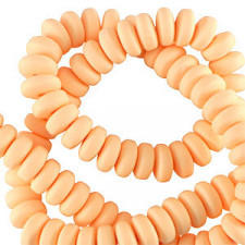 Polymer beads rondelle 7mm - Sunset orange